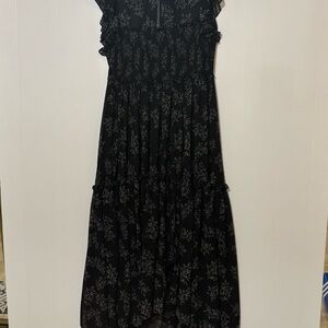 Cinq à Sept Black and White Floral Dress